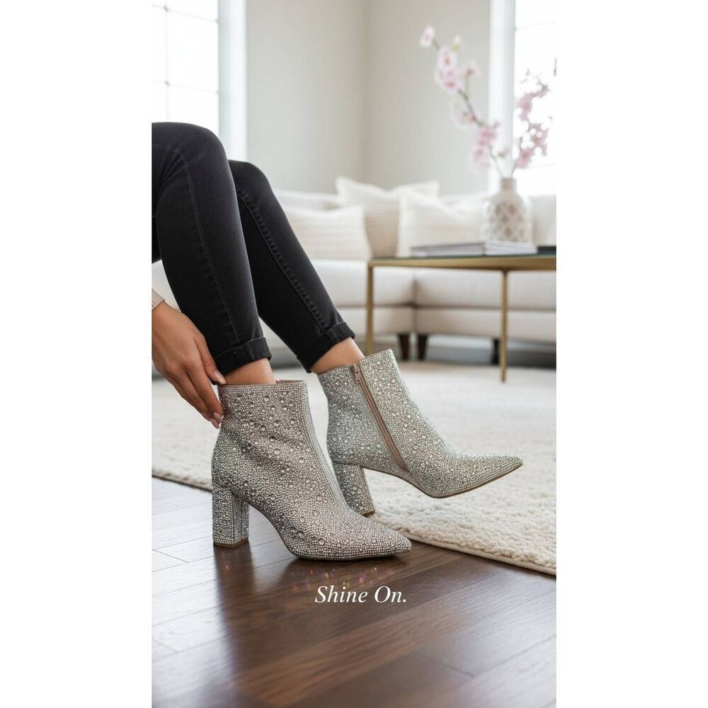 Betsey Johnson rhinestone boots